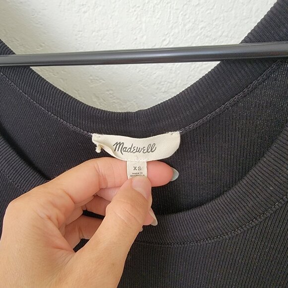 Madewell (Re)generative Cotton Ribbed Scoopneck Tank XS - Picture 5 of 5